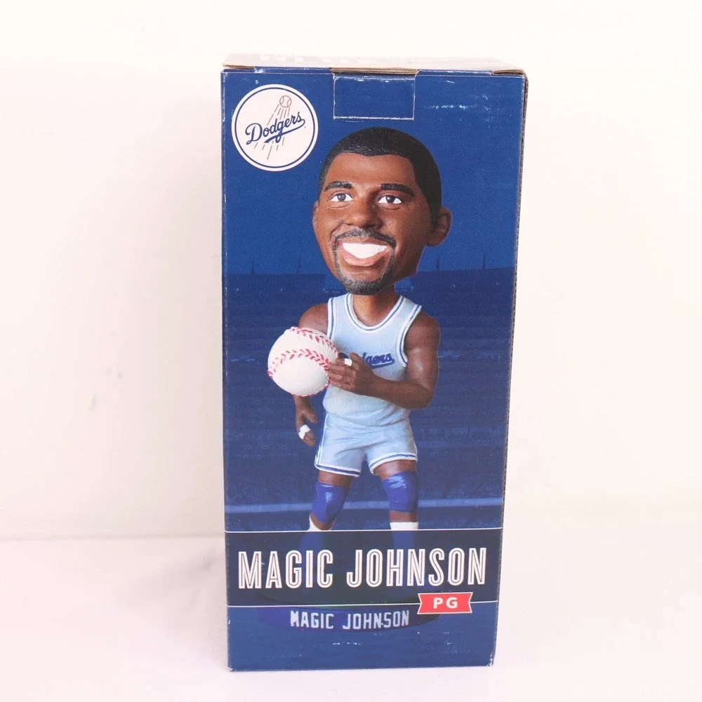 Los Angeles Dodgers Magic Johnson Bobblehead Open Box 2014 Promotional Schedule